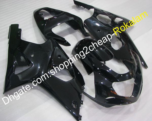 K1 K2 Verkleidungen Passend für Suzuki 00 01 02 GSXR1000 2000 2001 2002 GSXR 1000 Karosserie Schwarz Verkleidung Aftermarket Kit (Spritzguss)