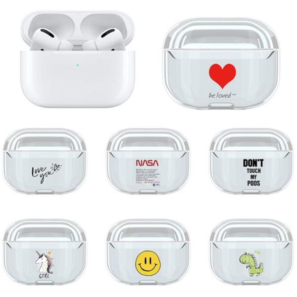 

Earphone ca e hard ca e for airpod pro tran parent earphone acce orie fa hion pc cartoon earphone protector 27 tyle