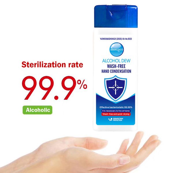 

fast shipping 100ml serilization rate 99.9% wash hand condensation alcohol dew quick drying disposal hand sanitizer