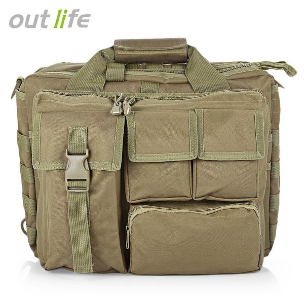 

outlife outdoor camping shoulder messenger bag tactical computer handbag briefcase molle lapcamera shoulder bag