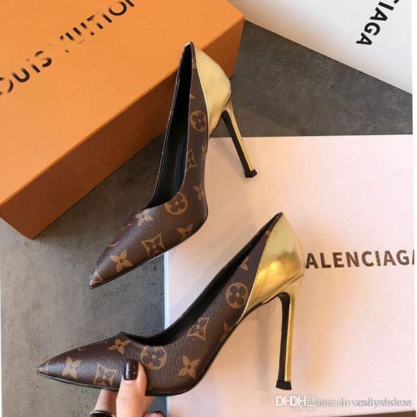 Newest Fashion Luxury Women S Shoes Classic Leather Print Lady