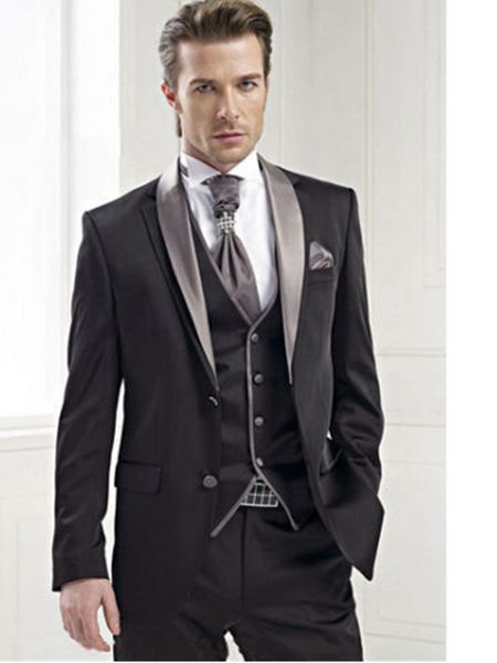 

men's suits & blazers men's suit set for gray groom tuxedo groomsmen suit men's business casual suit customize (jacket + pant, White;black