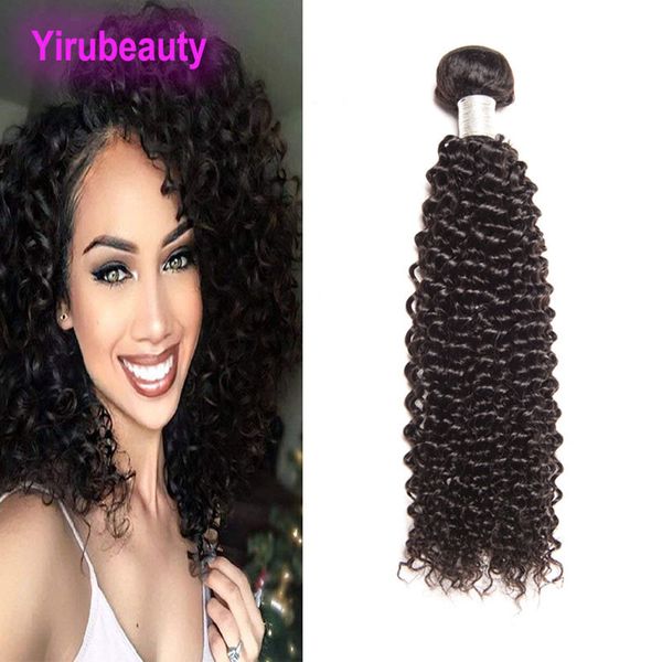 Cabelo de cabelo virgem peruano Um pacote de pacote curly 1 peça/lote Camboja Hafts Belas Natura