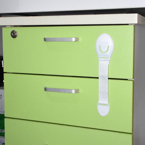 

baby drawer lock baby safety multifunctional bend protection lock adjusts length telescopic lock cupboard long 5pcs/lot