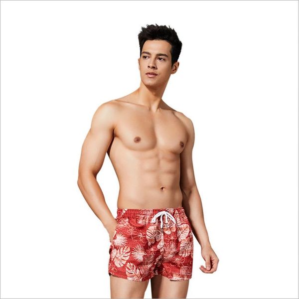 New Boy Natação Shorts Homens Sexy Low Cintura Boxer Briefs Criativo Design Boxer Briefs Maillot de Bain Banhing Wear Frete Grátis