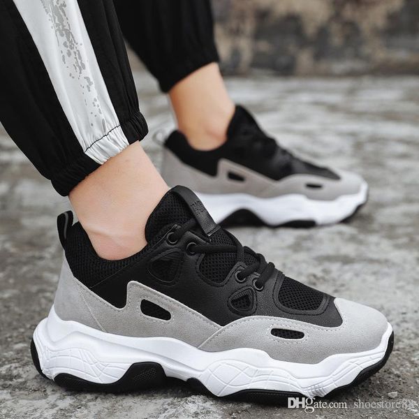 

men's shoes spring 2019 new shoes men's tide shoes' korean version of the trend of the wild network red bear white shoes men