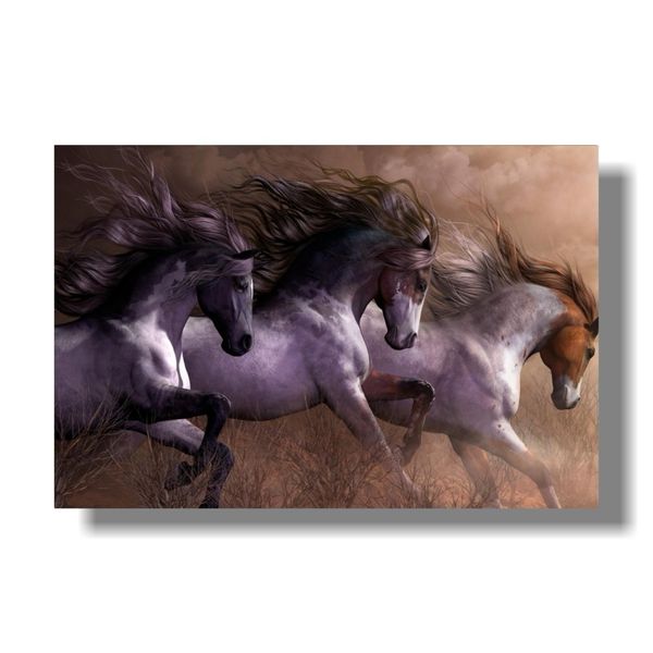 

modern animals horse poster print nordic living room wall art picture home decor galloping poster no frame