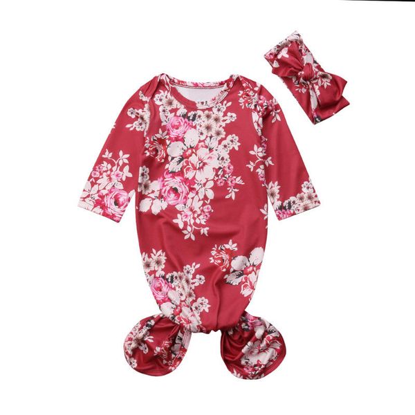 

новорожденный baby girl цветочного спальный мешок сон мешок wrap пеленального + оголовье комплект 0-6m детские спальные мешки