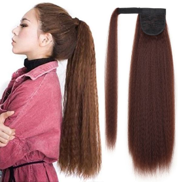 2019 Hotsales Lady Wigs Long Ponytail Slightly Curled Wig Fluffy