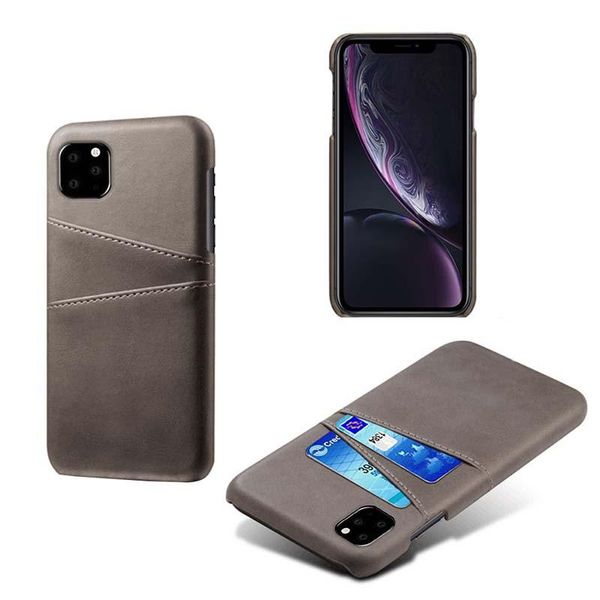 Restore Wallet Handyhülle Kalbsmuster PU-Leder Haut Rückseite mit Kartenfächern für iPhone 11 Pro Max XR xs