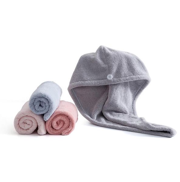 

new home textiles shower caps quick dry hair towel solid color soft comfortable hair dry hair towel absorbing drying lady basth caps towels
