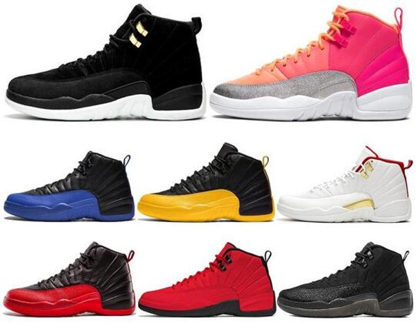 

with box airjordanretro 12 new fashion 12s game royal mens basketball shoes university gold reverse taxi sport sneaker trainer