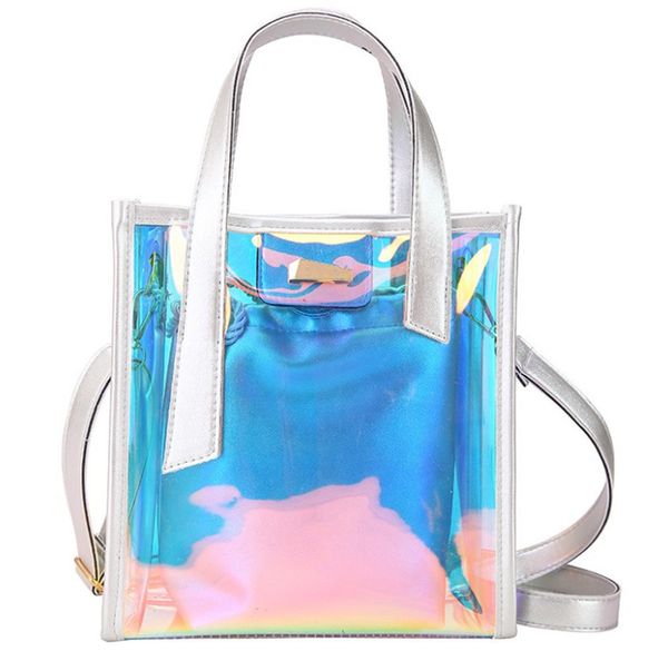 

summer transparent bag new slant across shoulder bag fashion women handbag 4 colors ph-cfy20052349