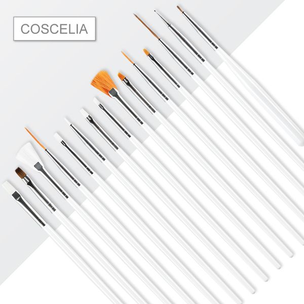 

coscelia nail art brush set for manicure tools clear nail set brushes gradient for gel polish painting drawing