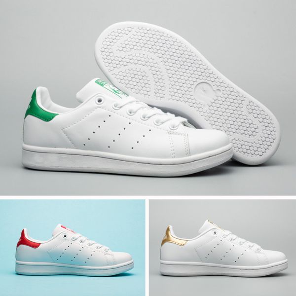 

New Summer Fashion smith Sneakers women men Casual shoes leather sport classic Top quality Female Flat Shoes Lovers Sapatos Femininos shoes