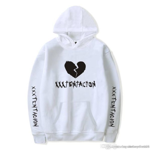 

xxxtentacion men women r.i.p rapper hoodies fans american fleece sweatshirts casual mens clothing, Black
