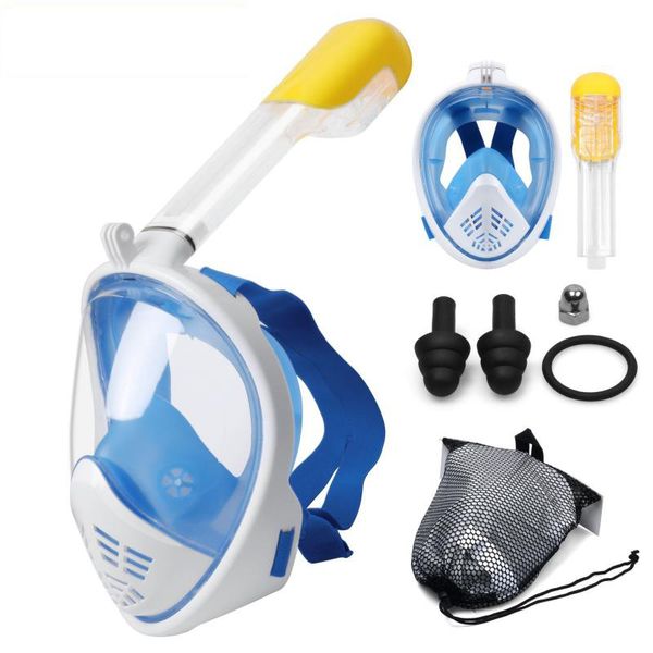 

diving masks snorkel mask scuba full face anti fog underwater with camera mount for swimming spearfishing men women