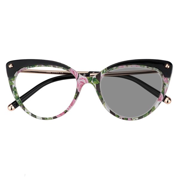 

metal progressive multifocal reading glasses women pchromic presbyopic glasses alloy frame black near and far fml, White;black