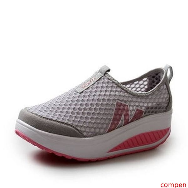 

black summer water sneakers for women outdoor sport lightweight beach shoes breathable mesh massage female platform shoes