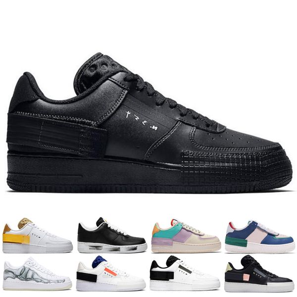 

newes 1 типа кроссовки для мужчин женщин моды mystic navy тени черного summit белого бледно ivory para-шумовых мужского тренер спортивной об