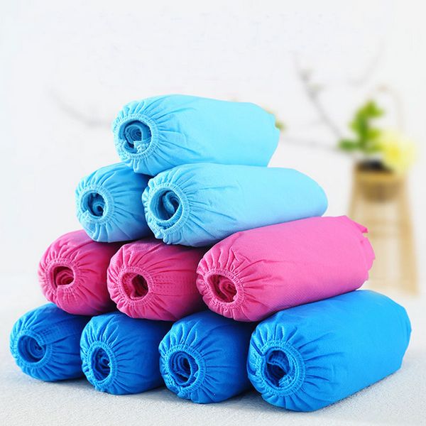 

100pcs disposable shoe cover dustproof non-slip children non-woven covers household protective products with fast ship