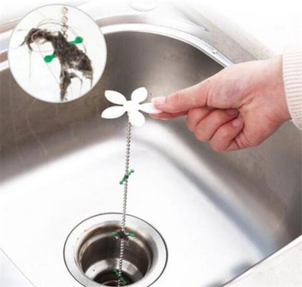 

Juxu bathroom hower drain wig chain cleaner hair clog remover blockage wig preventer anti blocking cleaning tool