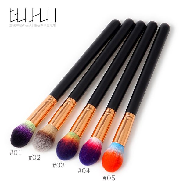 

1pcs makeup brushs beauty makeup tools flame brush straight high-end wooden handle