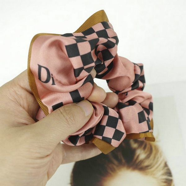 

tie dye scrunchies chouchous tie dye degli scrunchies мягкой аксессуары хвостик держатель для волос резинка, Pink