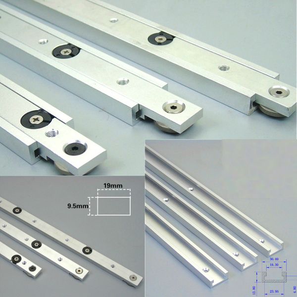 

aluminium alloy t-tracks slot miter track and miter bar slider table saw gauge rod woodworking tool durable in use