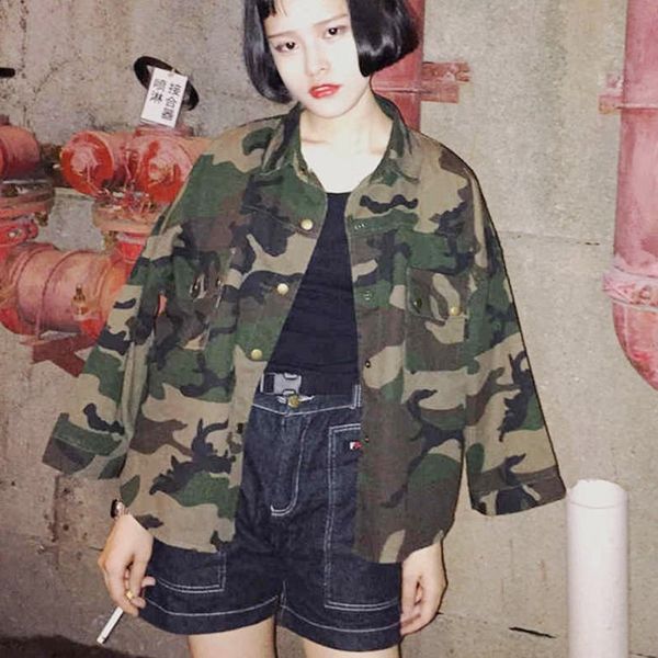 

new womens jacket camouflage ladies coat spring autumn women jacket 8wt058, Black;brown