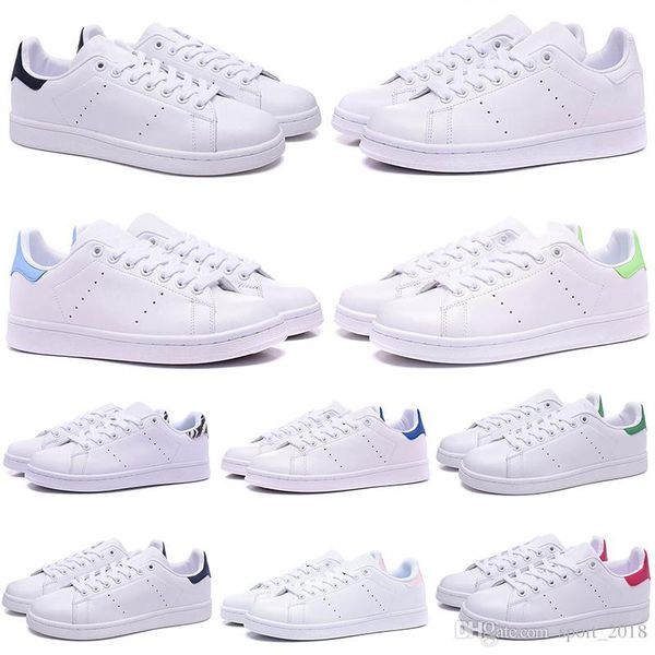 

stan smith designer casual shoes for men women black white green flat leather mens trainers sports sneakers shoe size 36-44