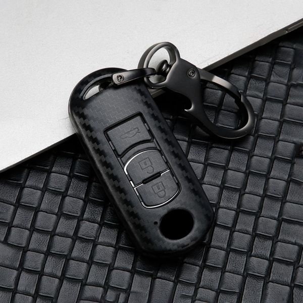 

abs carbon fiber car key case cover for cx5 mx5 cx-7 2 3 cx-3 cx-4 cx-5 cx-9 atenza axela mx5 m2 m3 m5 m6 2016 2017