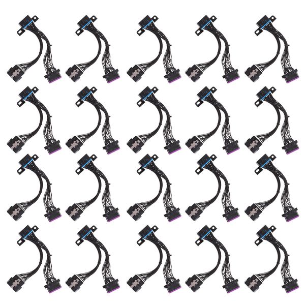 

20 pieces 16-pin obdii y splitter male to female connector cable