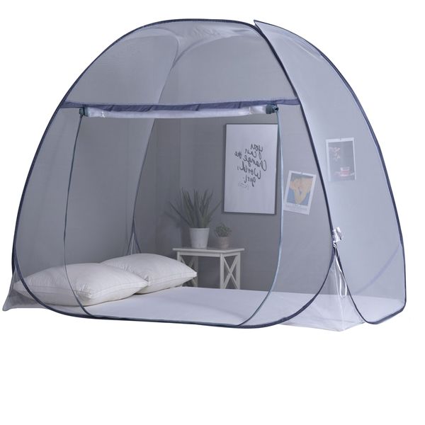 

180cm two-part mosquito net, foldable mosquito net, polyester repellent bed tent net