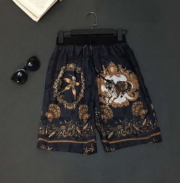 

Mens Designer Beach Shorts Brand Men High Quality Casual Loose Shorts Pants Fashion Print Mens Knee Length Shorts 3 Styles Size M-2XL