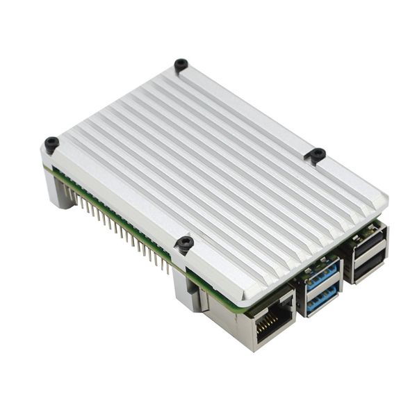 

accessories practical signal enclosure shell cover aluminium alloy easy install protective case housing box for raspberry pi 4b
