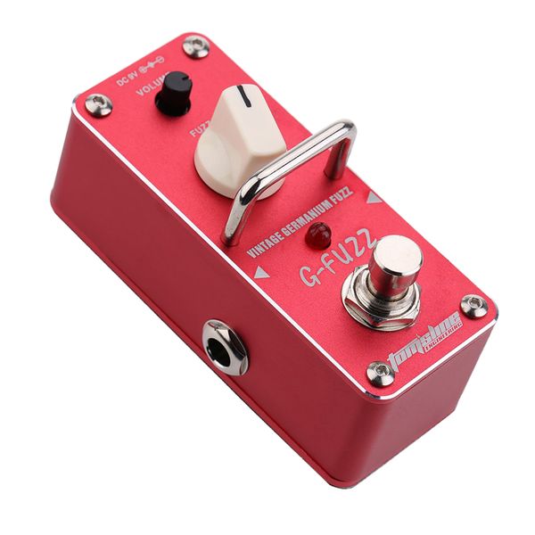 

aluminium alloy guitar g-fuzz vintage germanium fuzz effects red 9x3.8x4.8cm