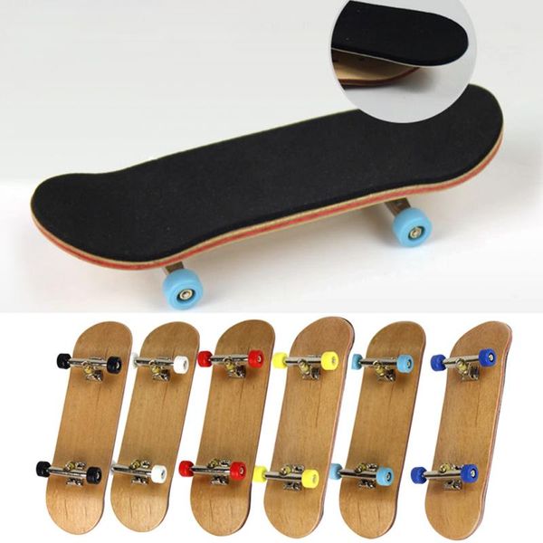 

pu maple wood cute party favor kids children mini fingerboard key skate boarding toys