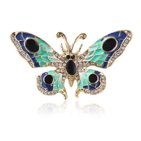 

day han personality drop paint color butterfly brooch animal brooch clothing accessories men and women, Gray