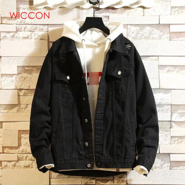 

2020 mens denim jacket men casual bomber jackets men man vintage jean jacket coat streetwear chaqueta hombre 3xl, Black;brown