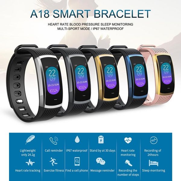 

smart bracelet men women waterproof heart rate monitoring bluetooth watches fitness tracker bracelet smartwatch for android ios, Slivery;brown