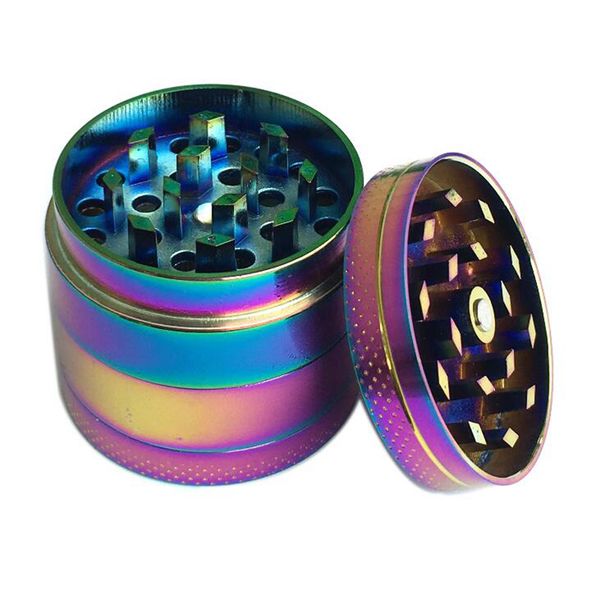 

Радуга Херб шлифмашины 40мм 4 слоя Pattern Colorful Grinder Курение сигарет Crusher Аксессуары для курения 20шт OOA7253