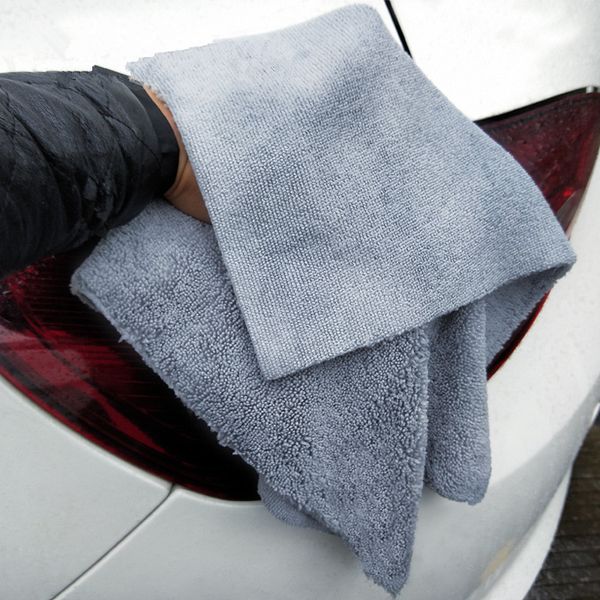 

12pcs 400gsm 40x40cm super thick plush edgeless microfiber towels car care cleaning cloths microfibre polishing detailing drying