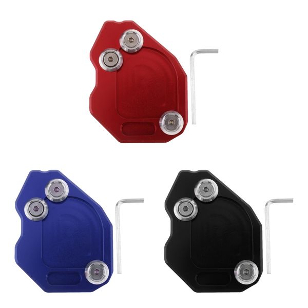 

3 colors available t6061 aluminum cnc side stand plate kickstand pad for f800gs 2008-2014 dropship 90*65*10mm