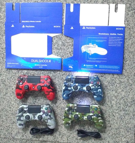 

new package camouflage ps4 wireless bluetooth game gamepad shock4 controller playstation for ps4 controller 4 colors