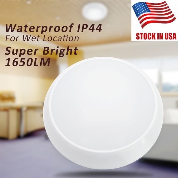 

stock in usa led ceiling light 18w 3000k 5000k modern surface ceiling lamp waterproof ip44 for kitchen bedroom bathroom lamps