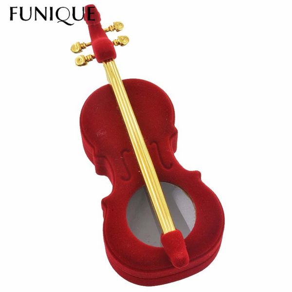 

funique fashion jewelry display jewelry box cartoon music style violin gift box for women 14.5cmx5cmx3.3cm-1, Pink;blue