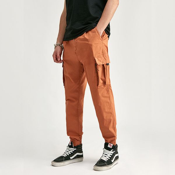 

er мужские летние мужские инструменты повседневные брюки луч ноги рот мульти-мешок брюки тактические брюки, Black