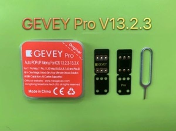 

20pcs 2020 gevey pro v13.2.3 updatable cyber new mode fori ios13.3.1unlock worldly perfect for iphone11 po max x xs xr xs max iphone8 7 6 se