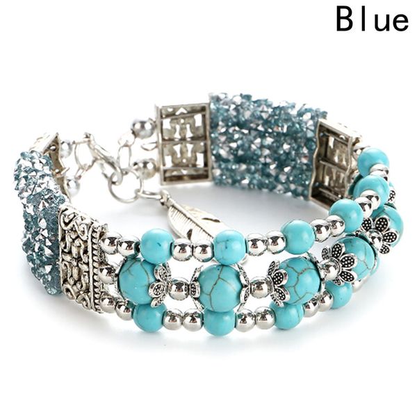 

драгоценный камень круглый бисер браслет браслет тибетский серебряный старинные античный металл howlite, Golden;silver